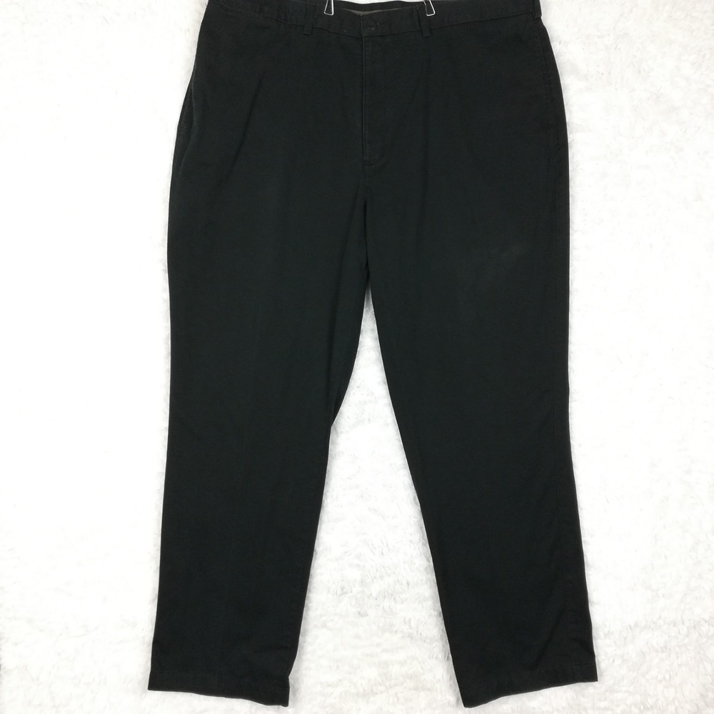 Savane Mens Pants Dress Trousers Teflon Stain Protection Navy Blue 44x32
